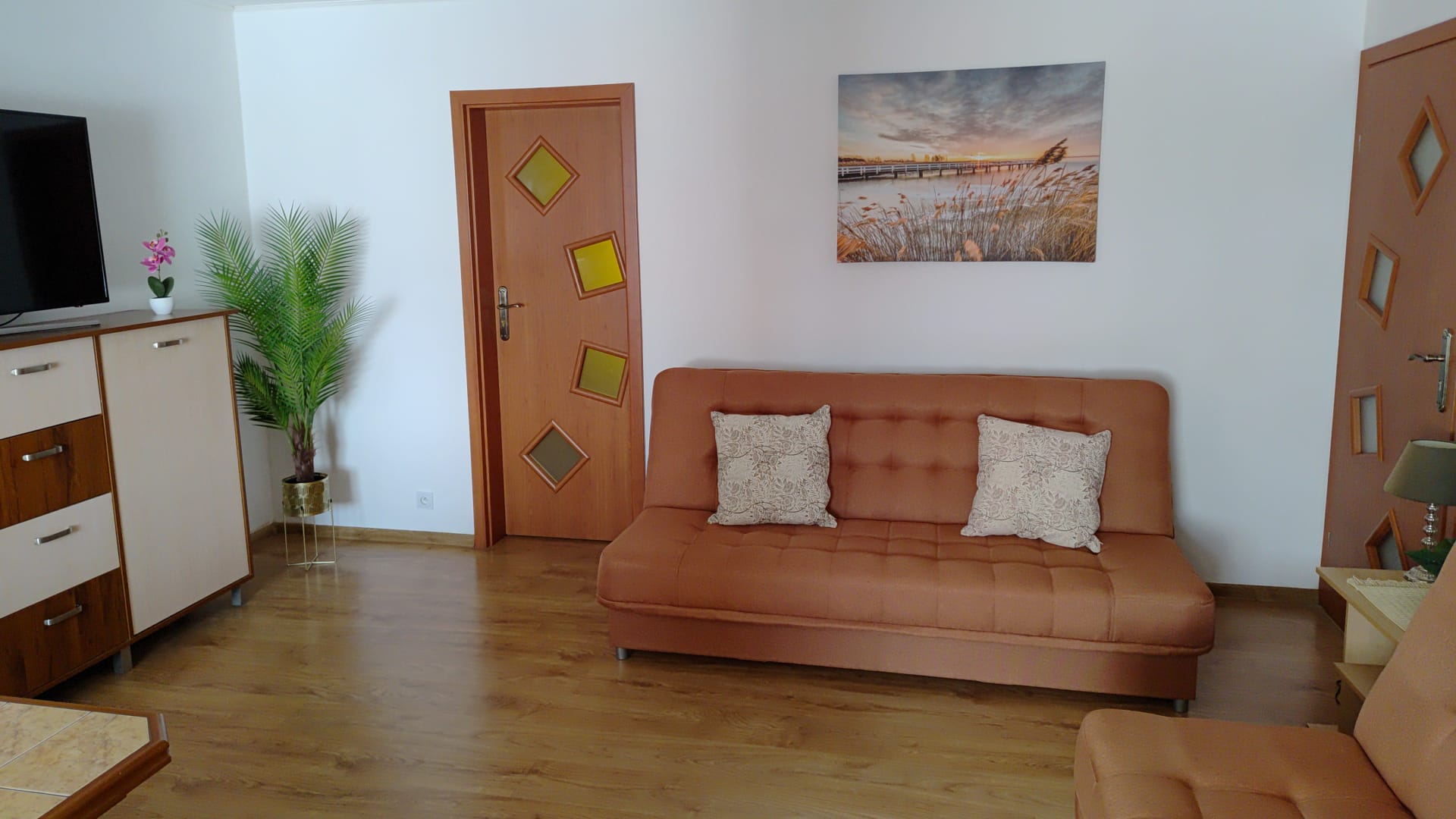 Salon w apartamencie nr 1