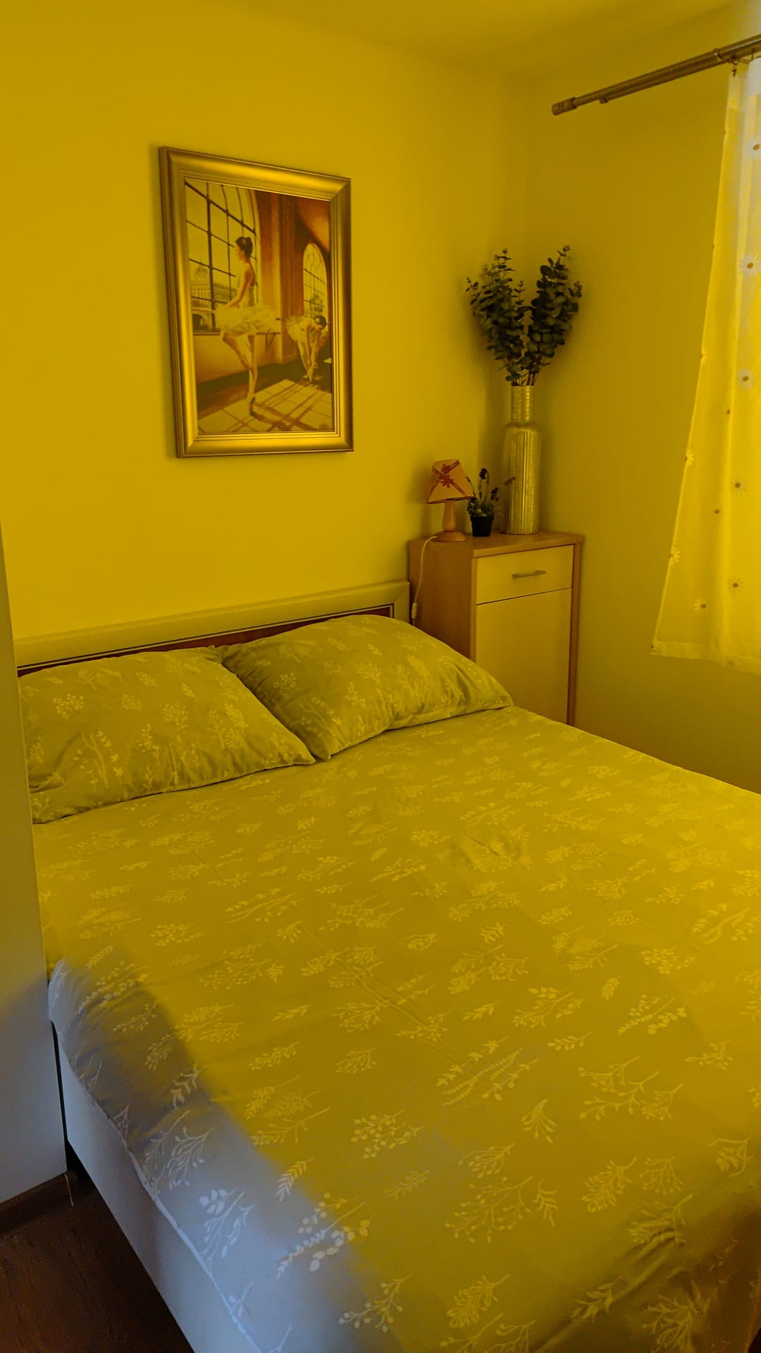 Sypialnia w apartamencie nr 1