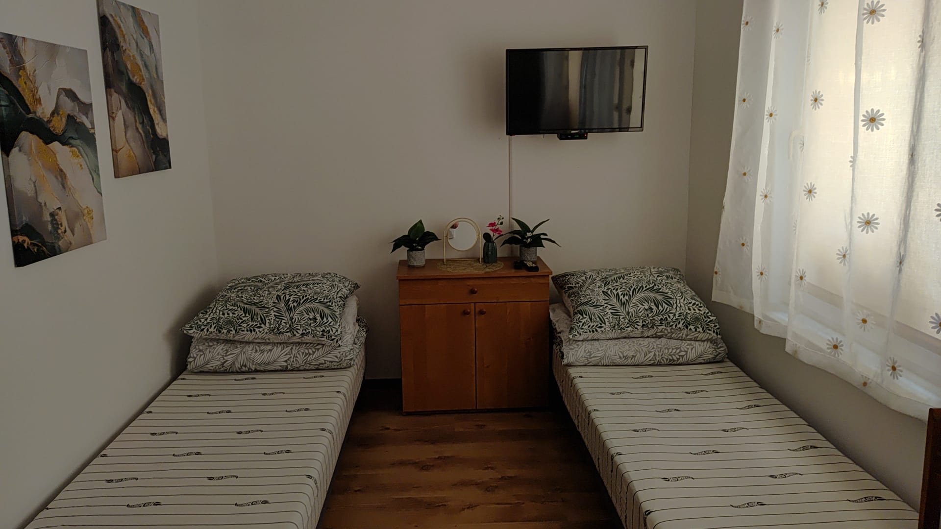 Sypialnia w apartamencie nr 2