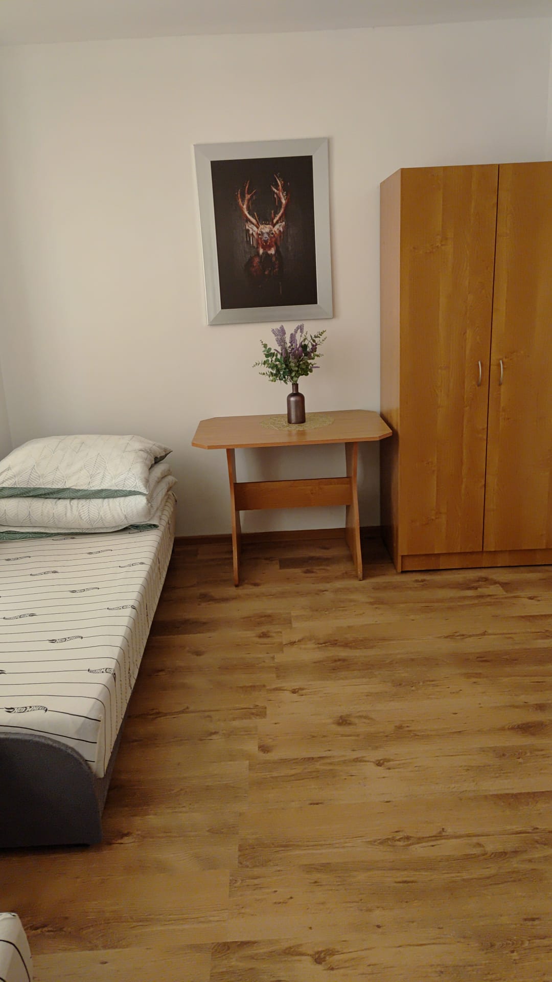 Sypialnia w apartamencie nr 2