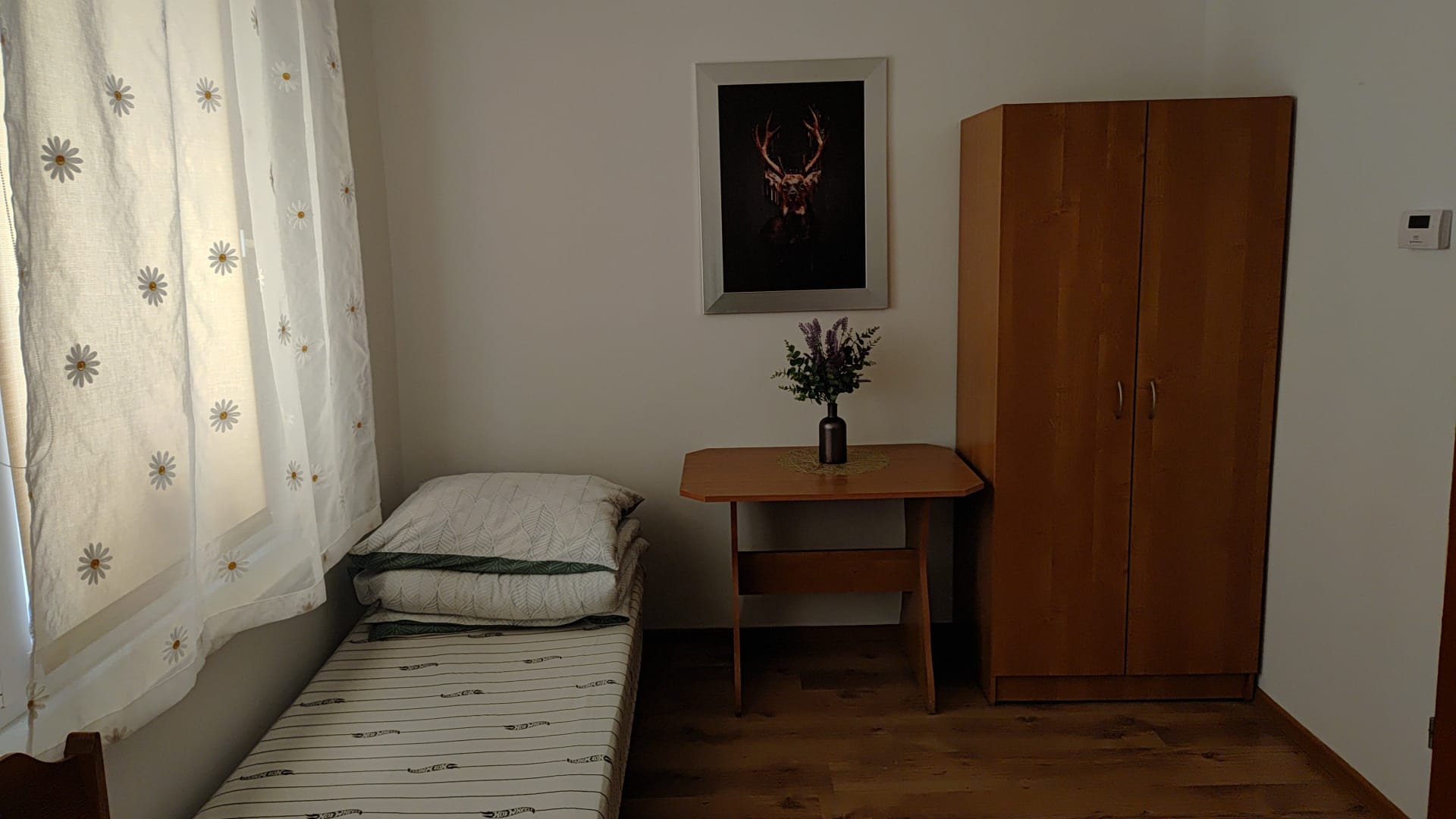 Sypialnia w apartamencie nr 2